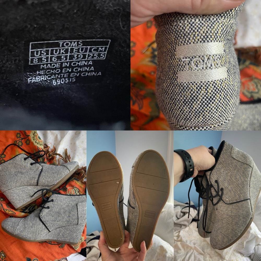 Tom’s sz 8.5 Wedges